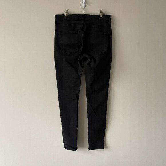 Agolde Filter Free High Rise Denim Dark Wash Casual Skinny Leg Jeans Black 28 - Picture 3 of 10